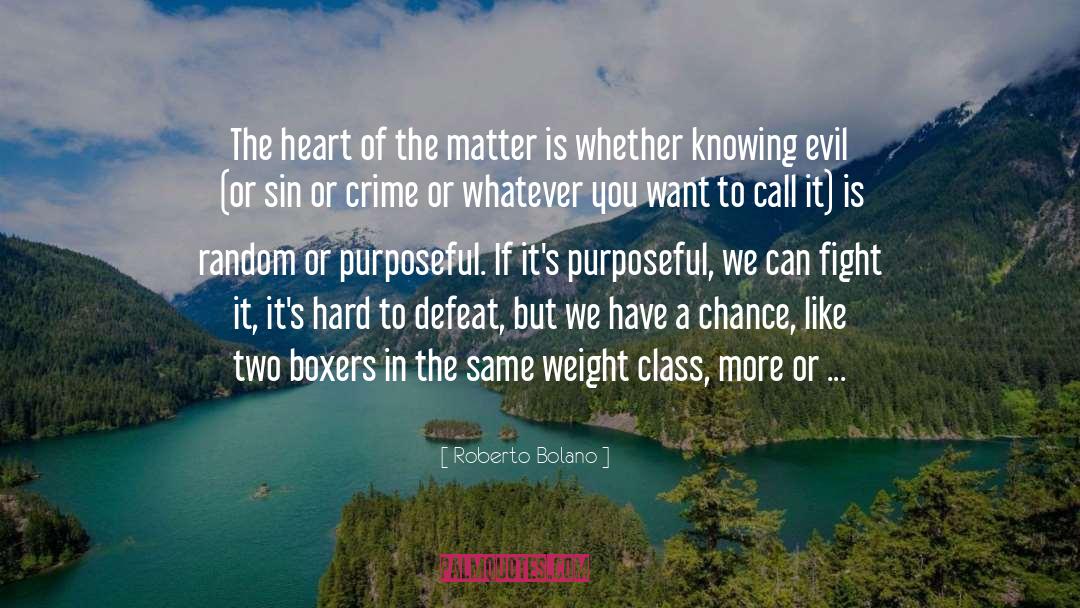 Roberto Bolano Quotes: The heart of the matter