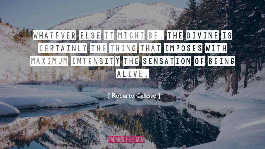 Roberto Calasso Quotes: Whatever else it might be,