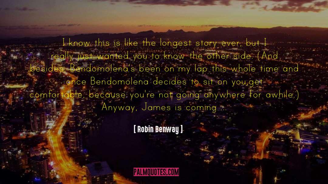 Robin Benway Quotes: I know this is like