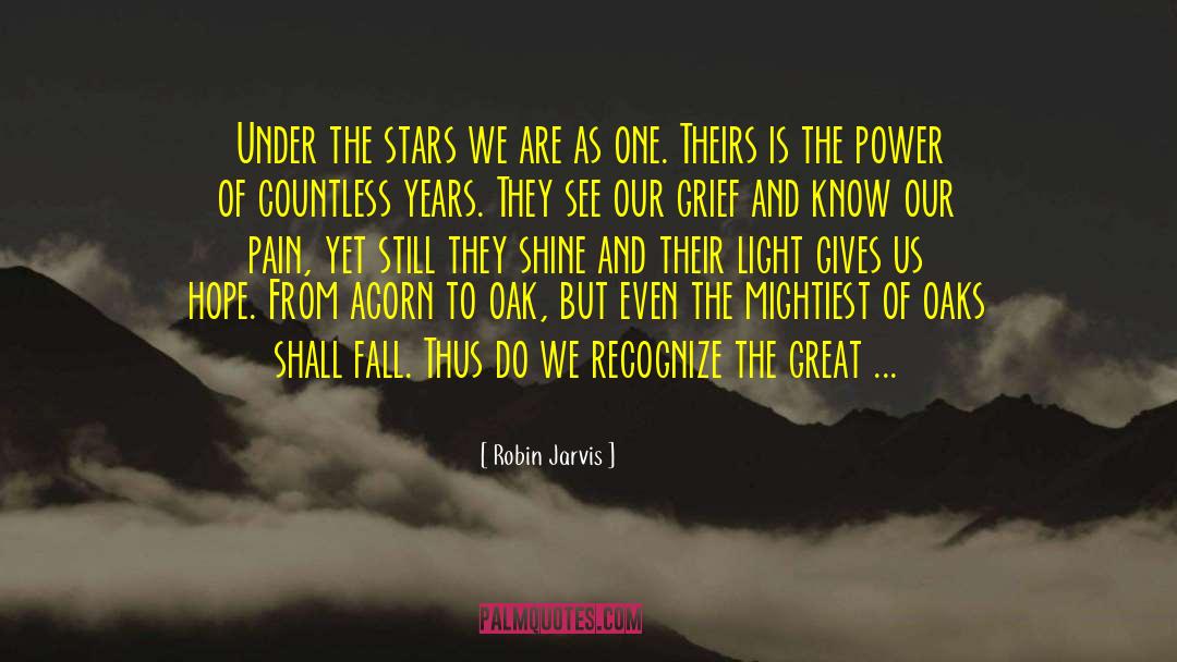 Robin Jarvis Quotes: Under the stars we are