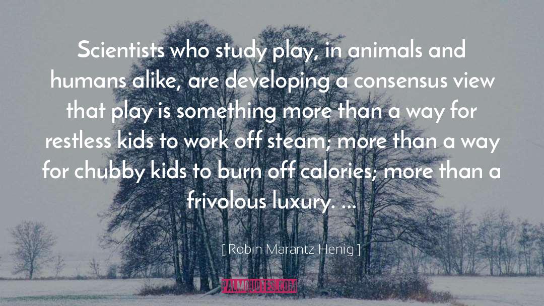 Robin Marantz Henig Quotes: Scientists who study play, in