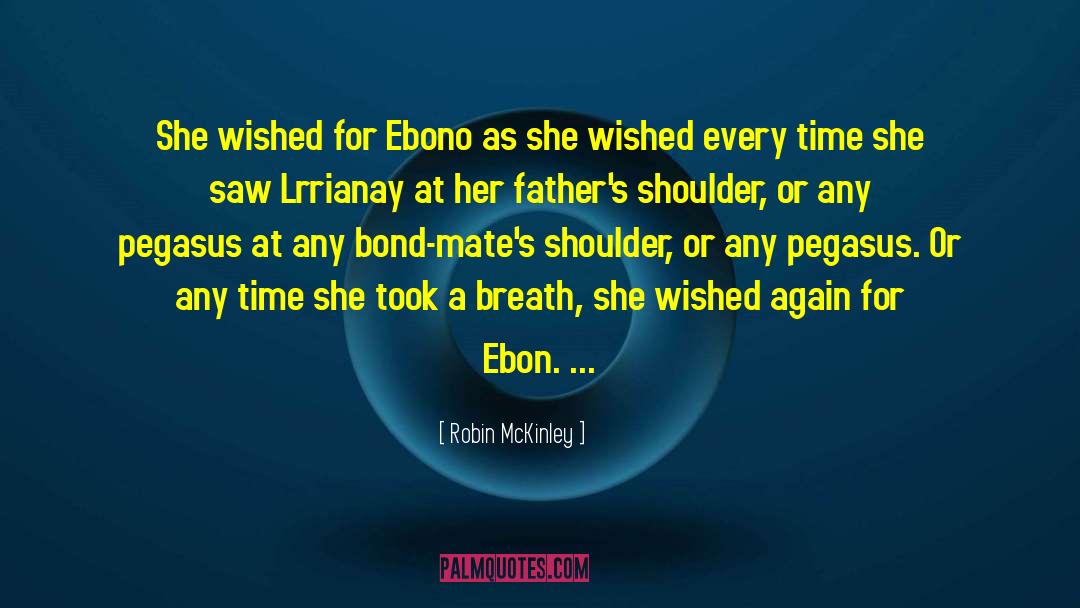 Robin McKinley Quotes: She wished for Ebono as