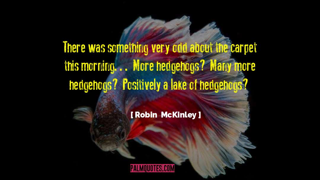 Robin McKinley Quotes: There was something very odd