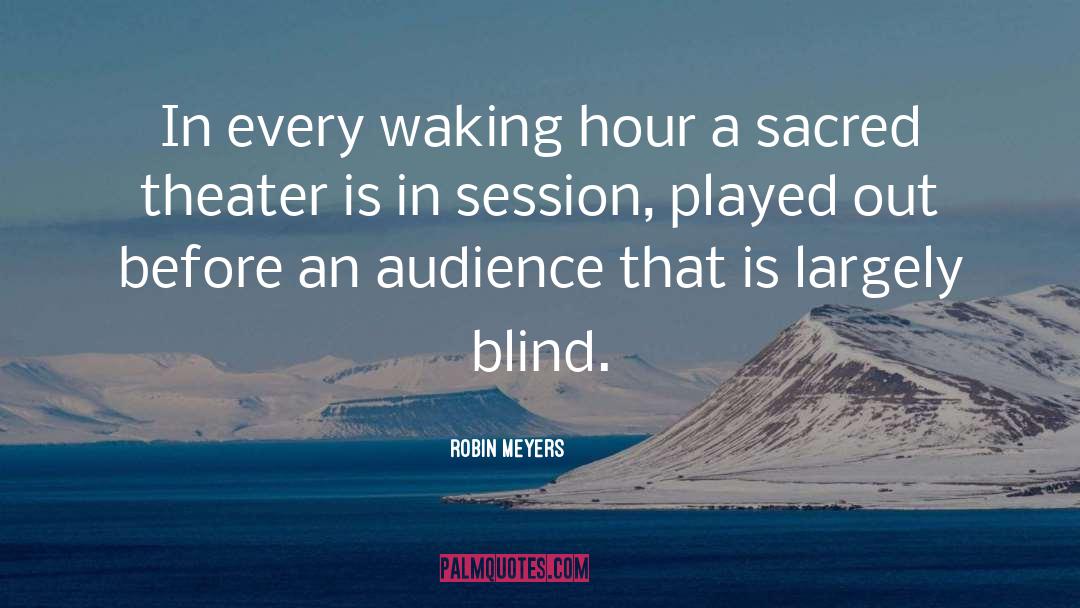 Robin Meyers Quotes: In every waking hour a