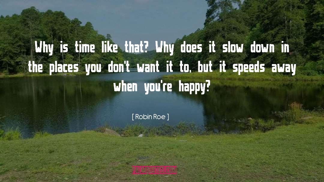 Robin Roe Quotes: Why is time like that?