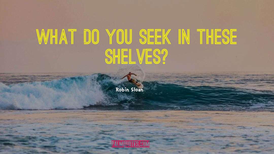 Robin Sloan Quotes: What do you seek in