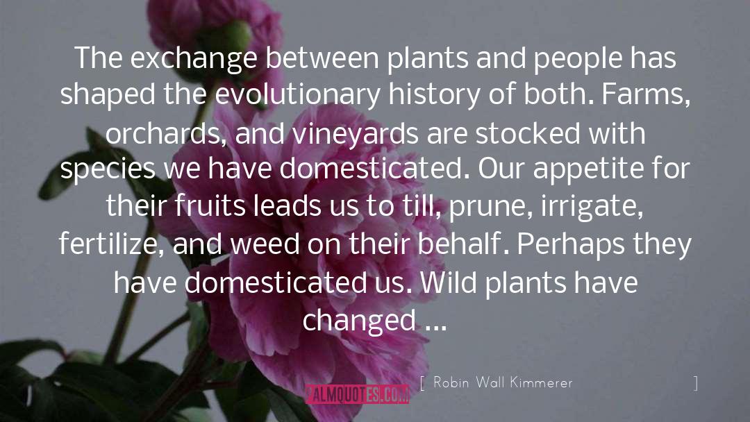 Robin Wall Kimmerer Quotes: The exchange between plants and