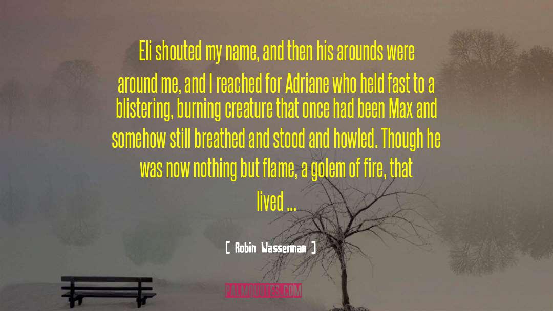 Robin Wasserman Quotes: Eli shouted my name, and