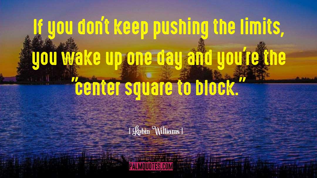 Robin Williams Quotes: If you don't keep pushing