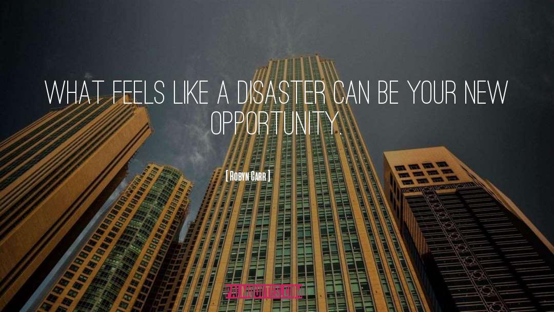 Robyn Carr Quotes: What feels like a disaster