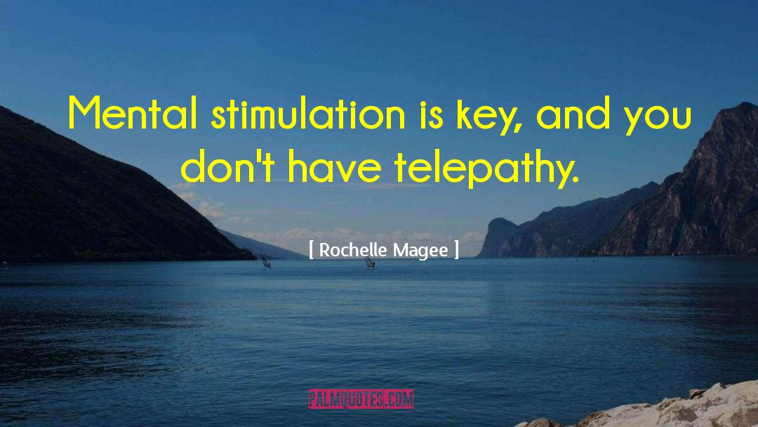 Rochelle Magee Quotes: Mental stimulation is key, and