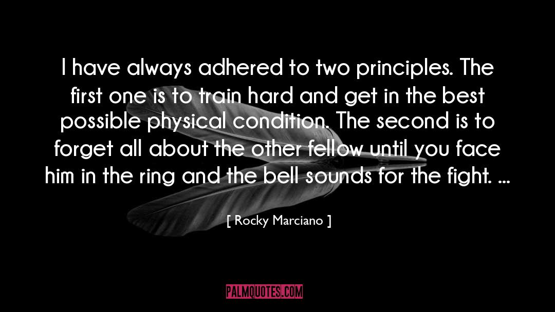 Rocky Marciano Quotes: I have always adhered to