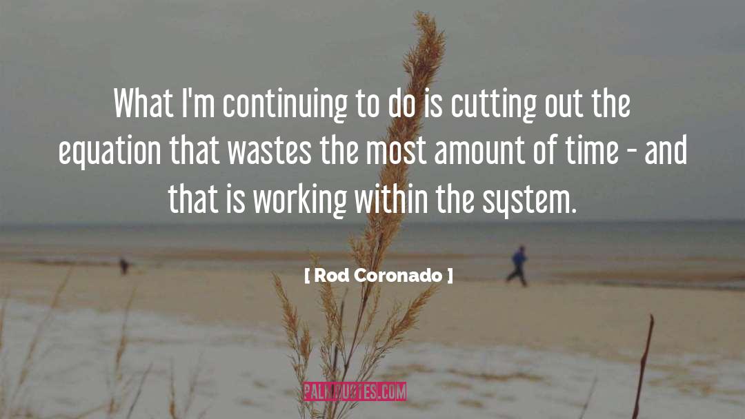 Rod Coronado Quotes: What I'm continuing to do
