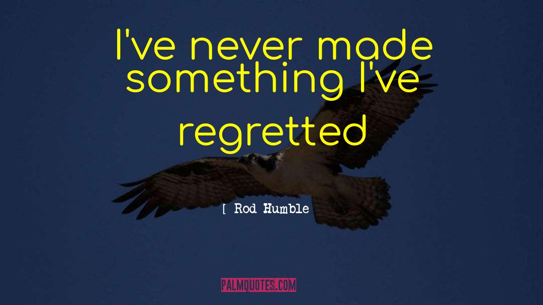Rod Humble Quotes: I've never made something I've