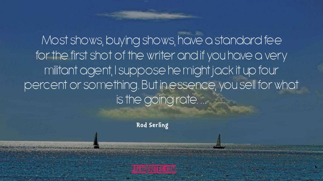 Rod Serling Quotes: Most shows, buying shows, have