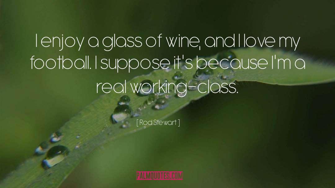 Rod Stewart Quotes: I enjoy a glass of