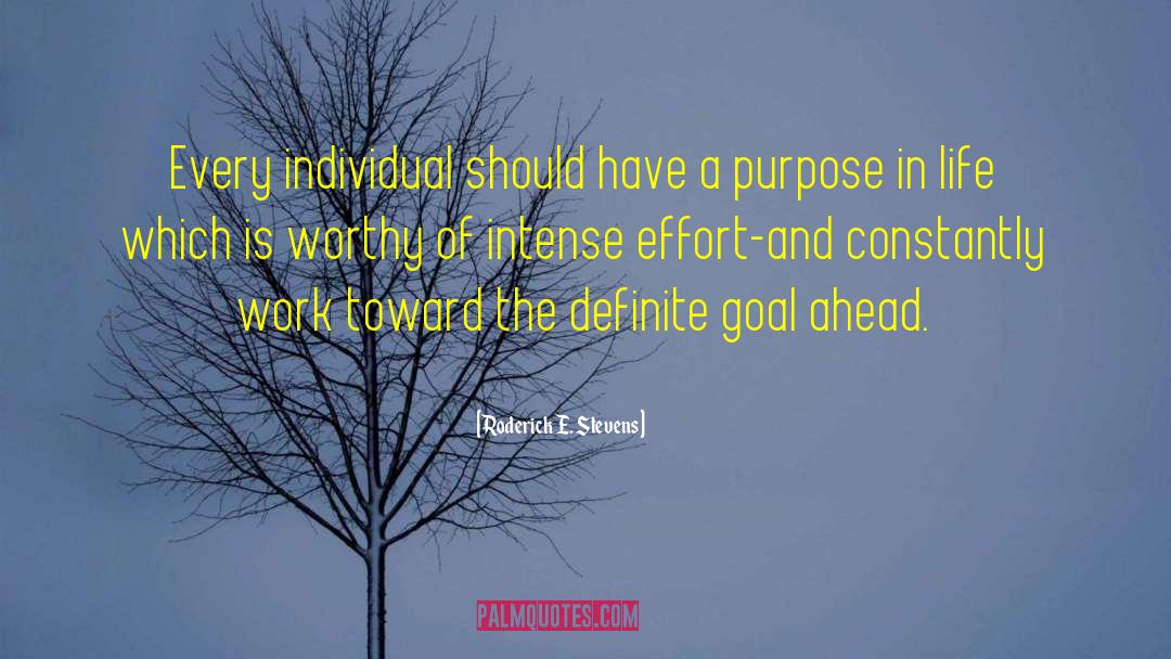 Roderick E. Stevens Quotes: Every individual should have a