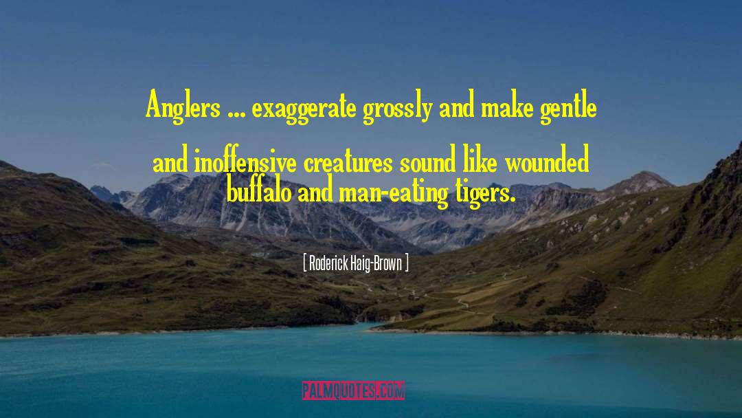 Roderick Haig-Brown Quotes: Anglers ... exaggerate grossly and