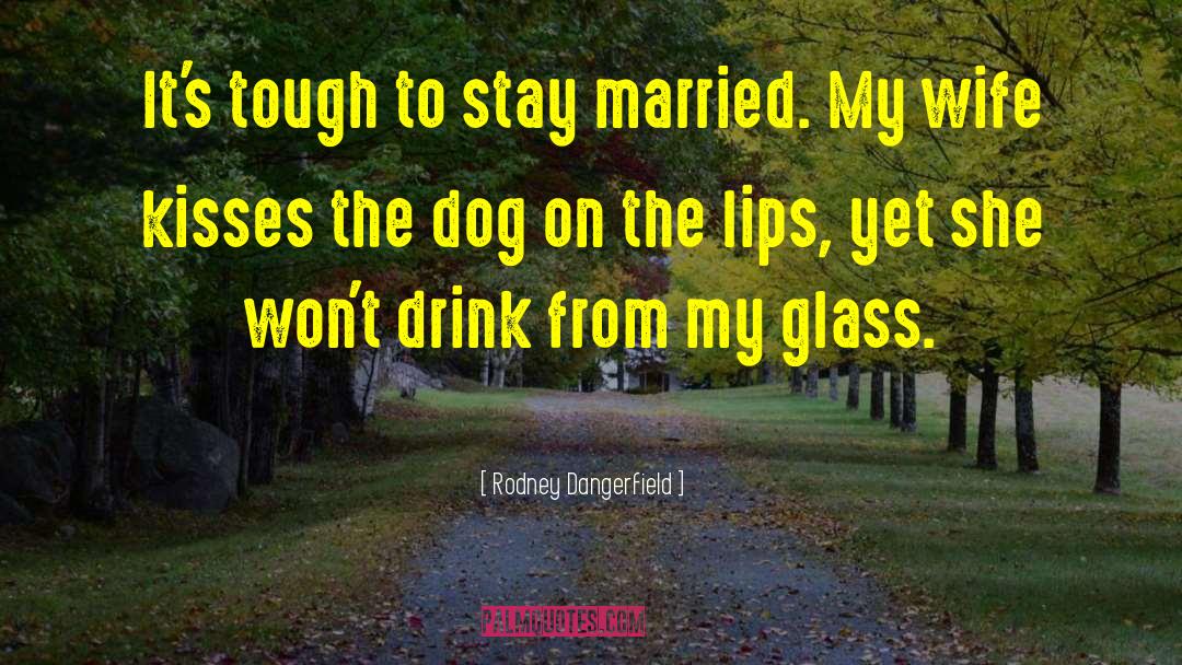 Rodney Dangerfield Quotes: It's tough to stay married.