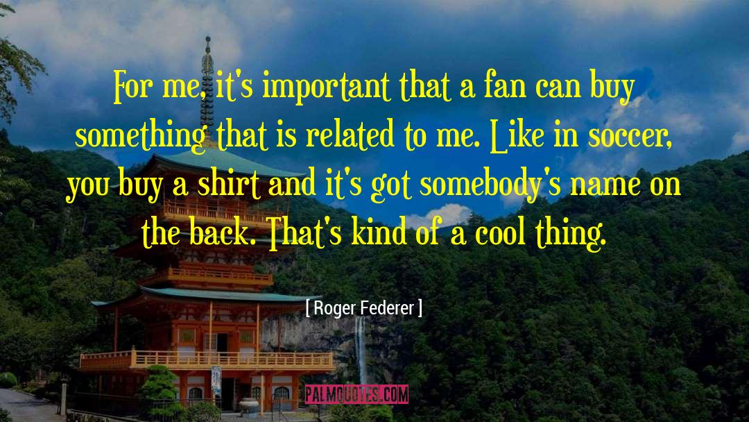 Roger Federer Quotes: For me, it's important that