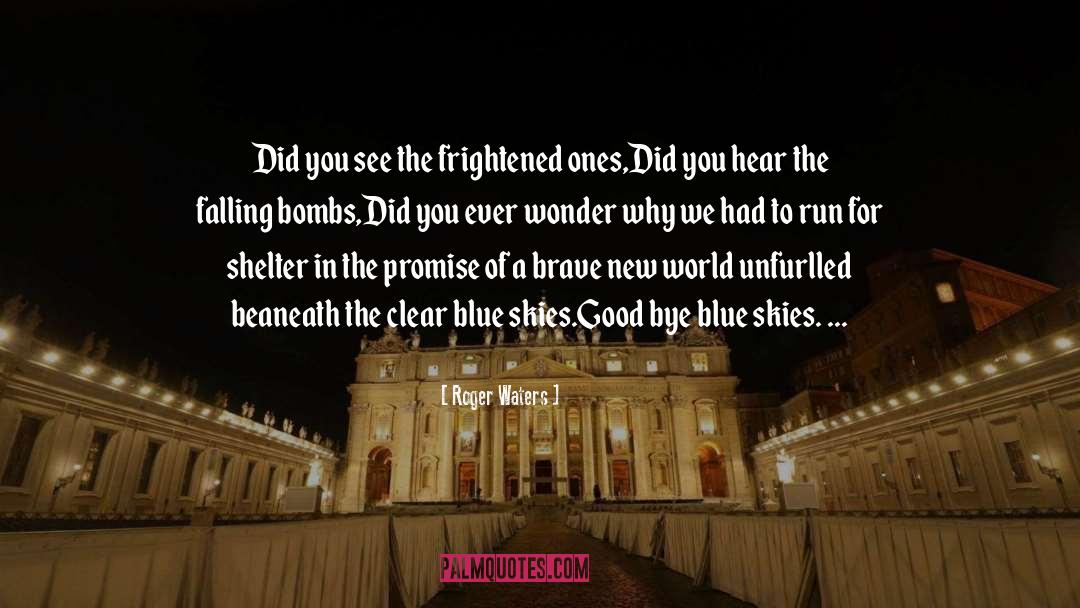 Roger Waters Quotes: Did you see the frightened