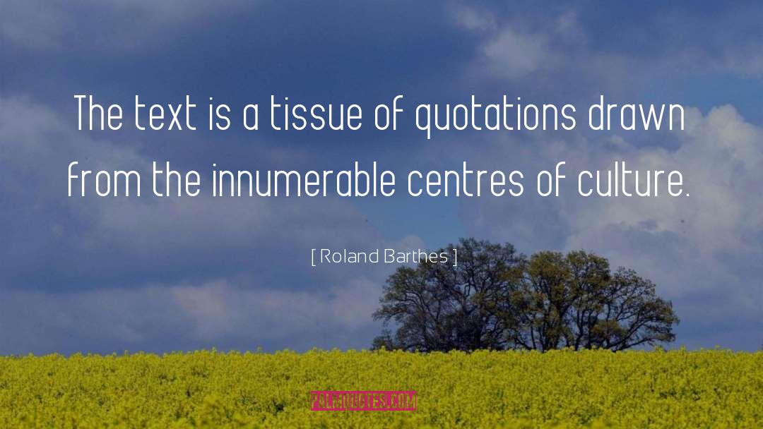 Roland Barthes Quotes: The text is a tissue