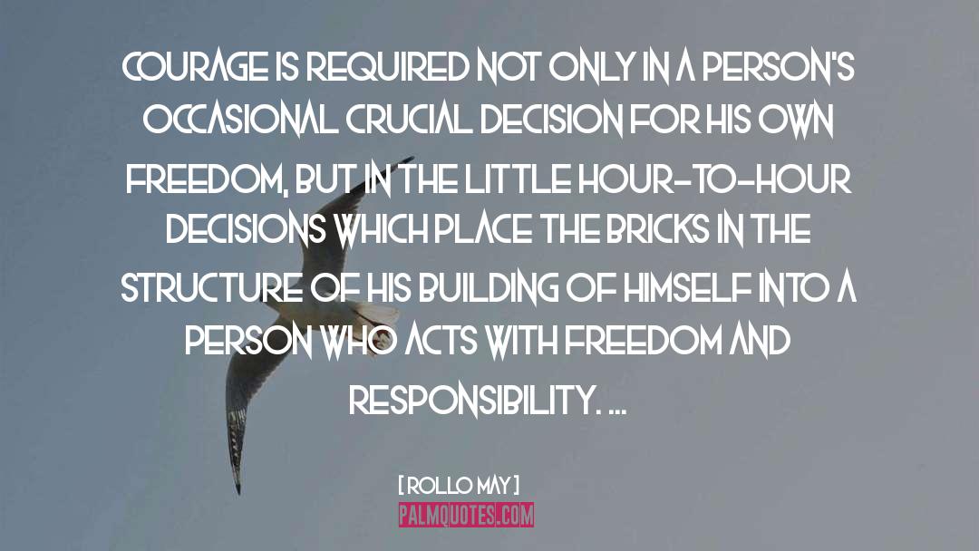 Rollo May Quotes: Courage is required not only