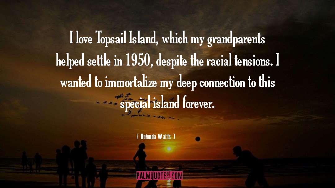 Rolonda Watts Quotes: I love Topsail Island, which