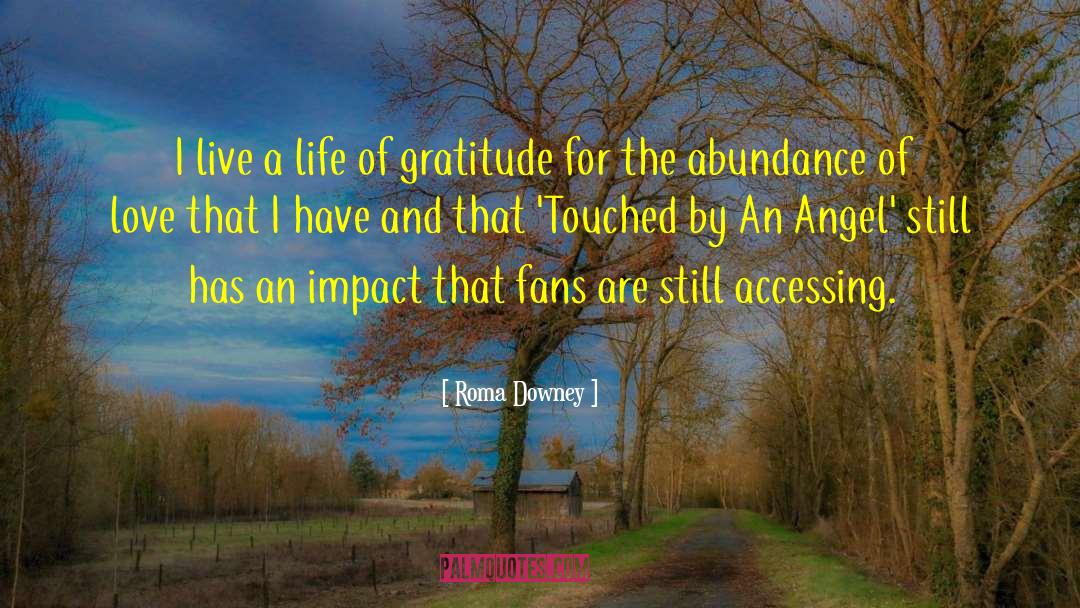 Roma Downey Quotes: I live a life of