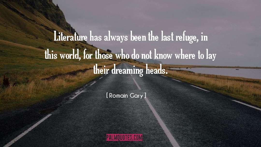 Romain Gary Quotes: Literature has always been the