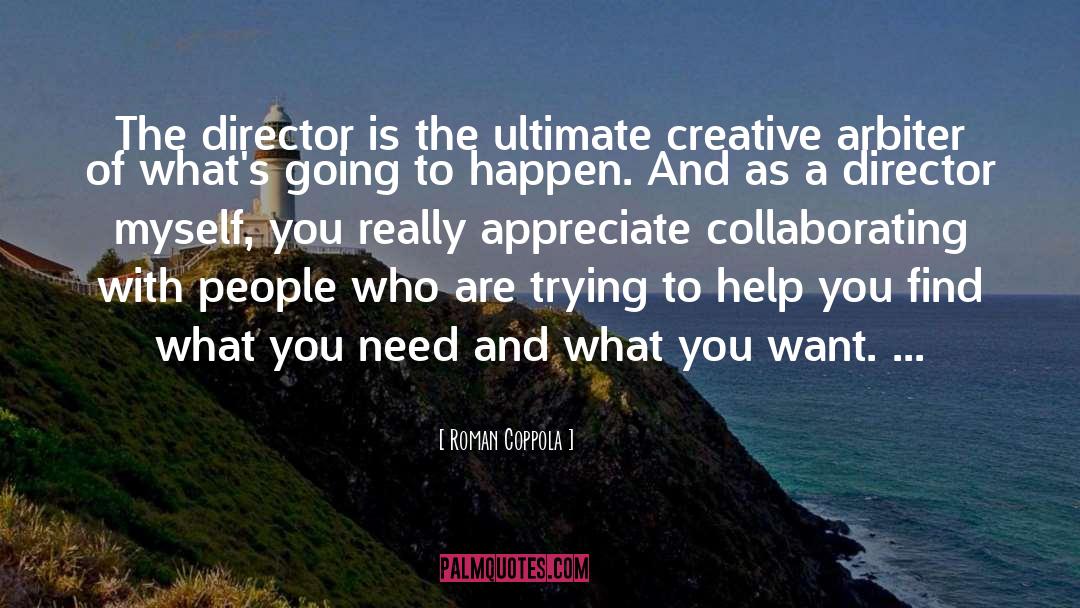 Roman Coppola Quotes: The director is the ultimate