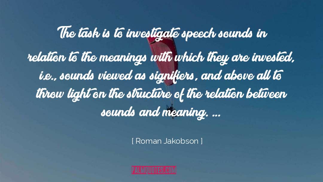 Roman Jakobson Quotes: The task is to investigate