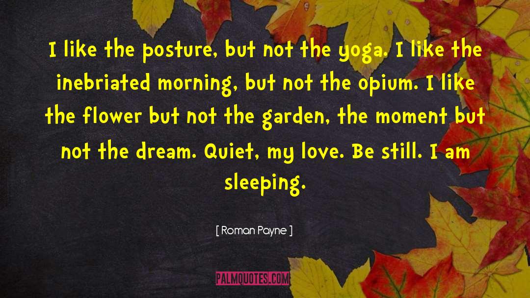 Roman Payne Quotes: I like the posture, but