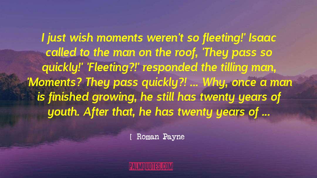 Roman Payne Quotes: I just wish moments weren't