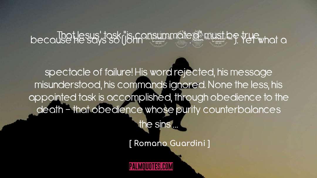 Romano Guardini Quotes: That Jesus' task 