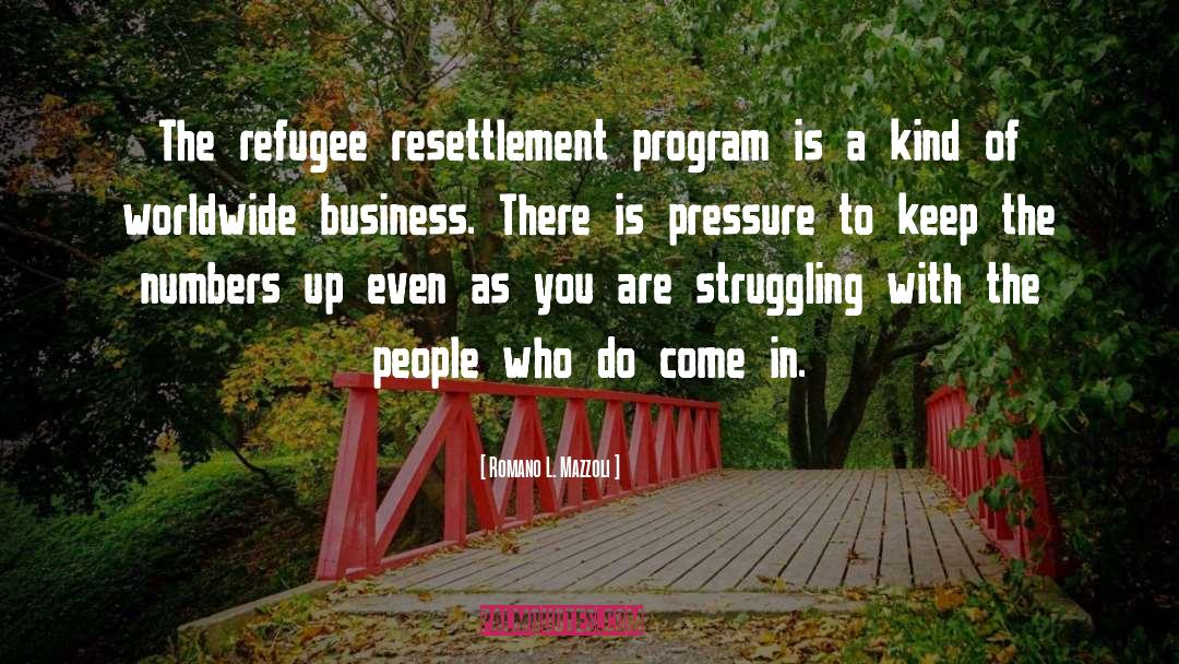 Romano L. Mazzoli Quotes: The refugee resettlement program is
