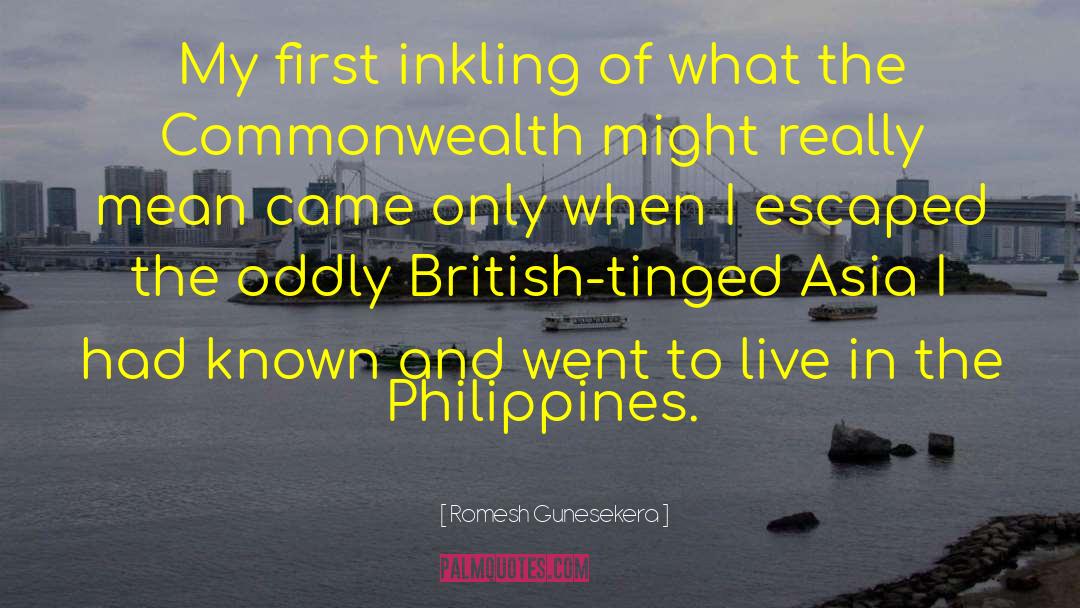 Romesh Gunesekera Quotes: My first inkling of what