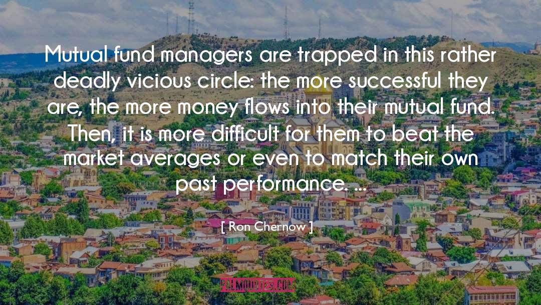 Ron Chernow Quotes: Mutual fund managers are trapped