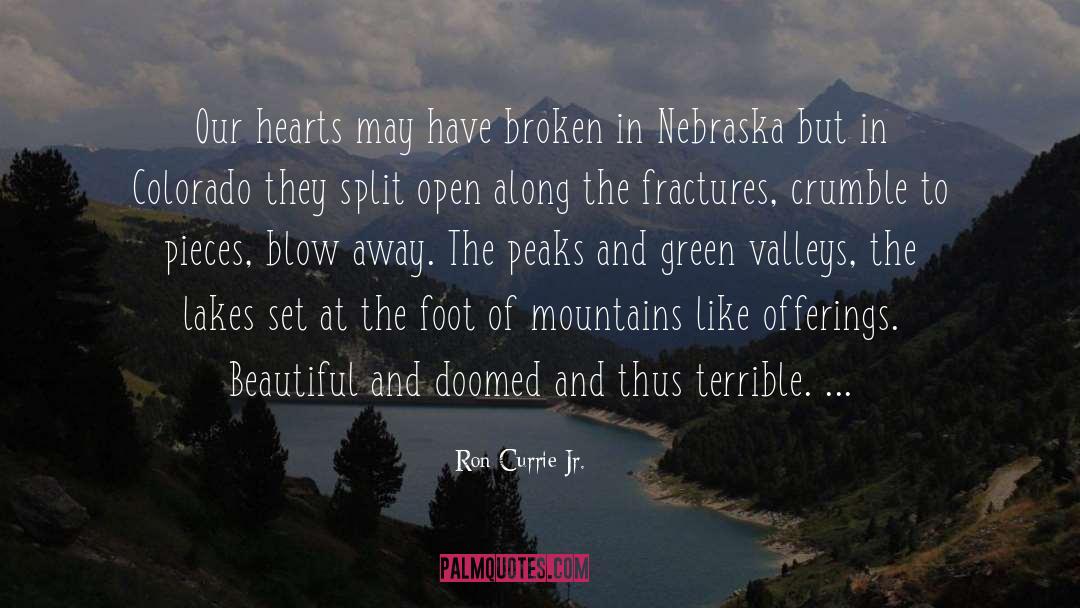 Ron Currie Jr. Quotes: Our hearts may have broken