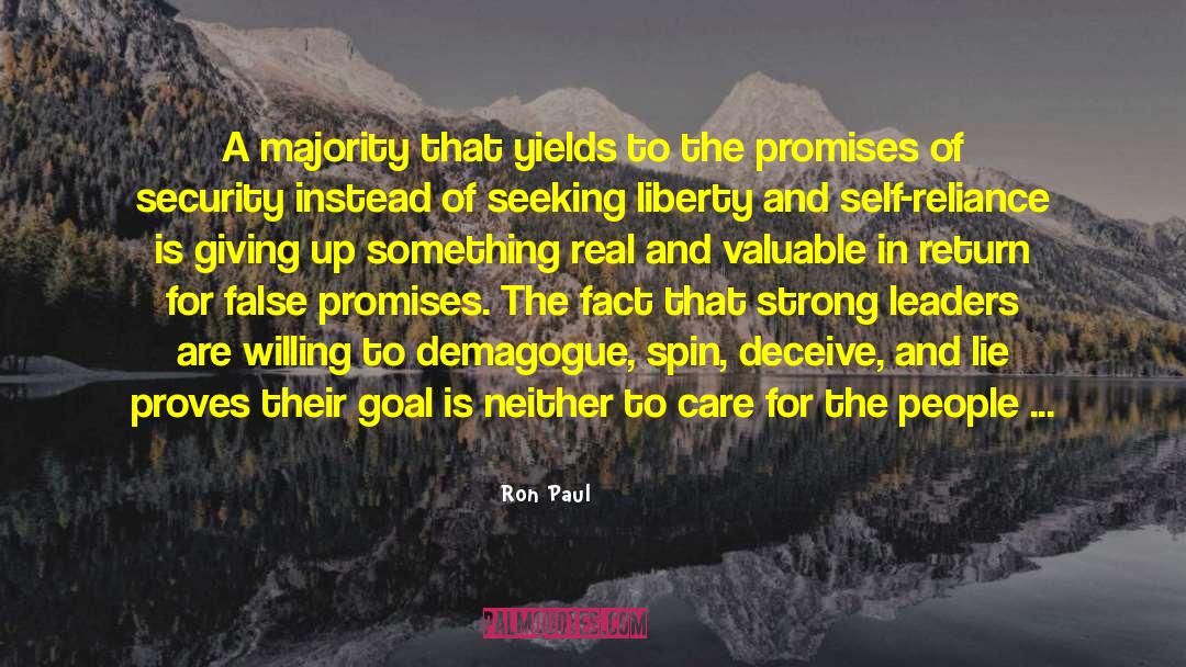 Ron Paul Quotes: A majority that yields to