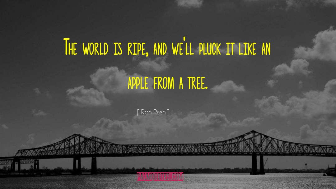 Ron Rash Quotes: The world is ripe, and