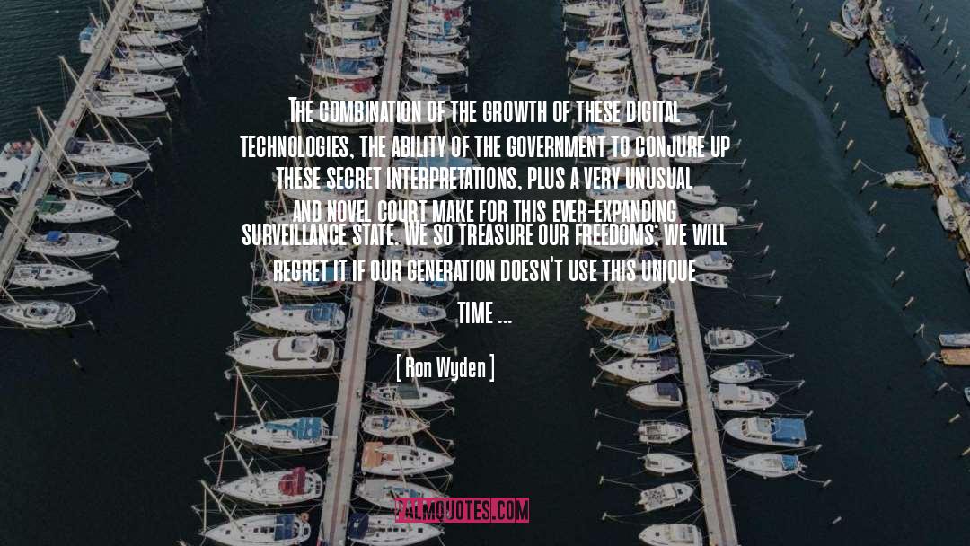 Ron Wyden Quotes: The combination of the growth