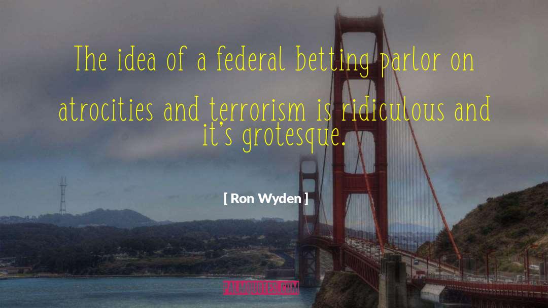 Ron Wyden Quotes: The idea of a federal