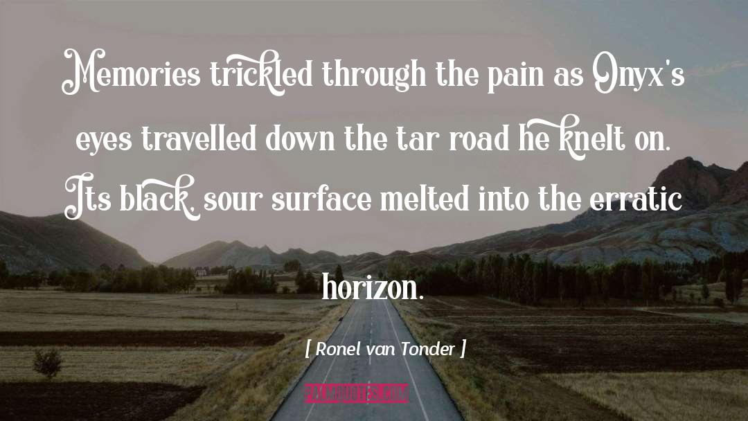 Ronel Van Tonder Quotes: Memories trickled through the pain
