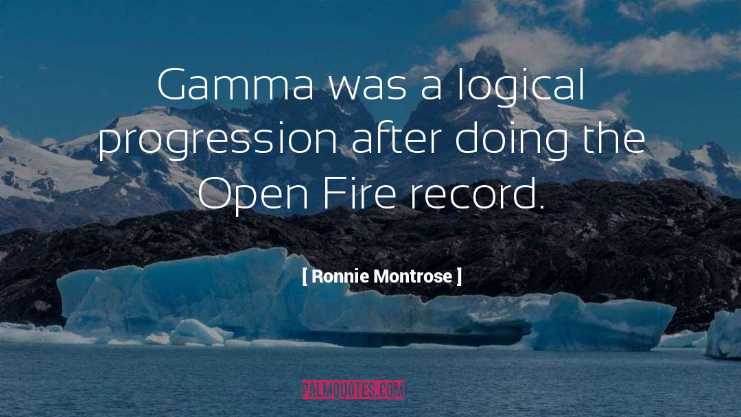 Ronnie Montrose Quotes: Gamma was a logical progression