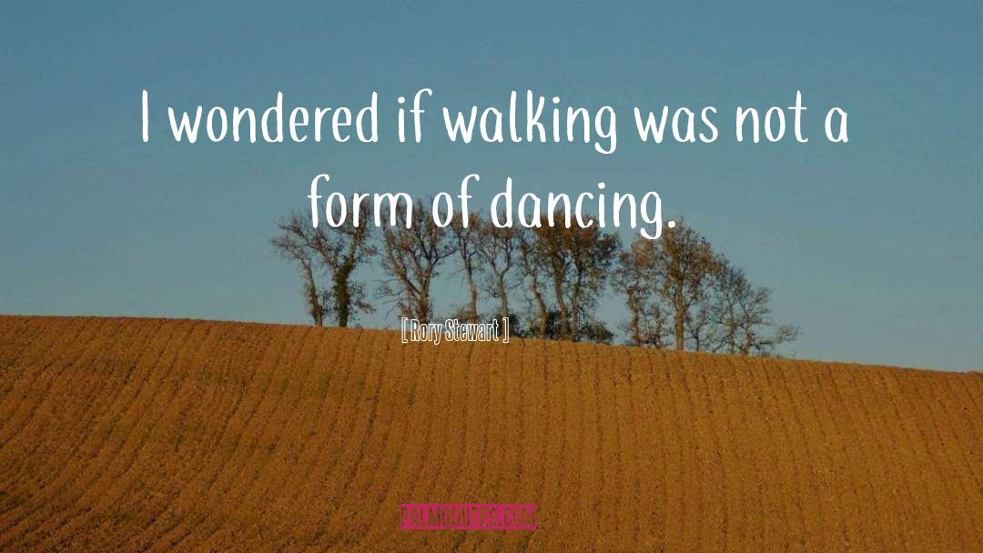 Rory Stewart Quotes: I wondered if walking was