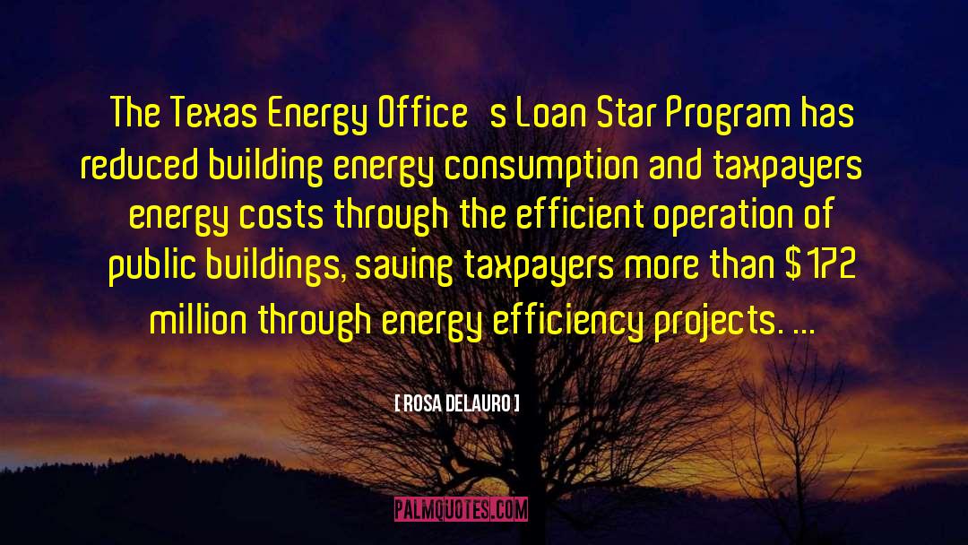 Rosa DeLauro Quotes: The Texas Energy Office's Loan