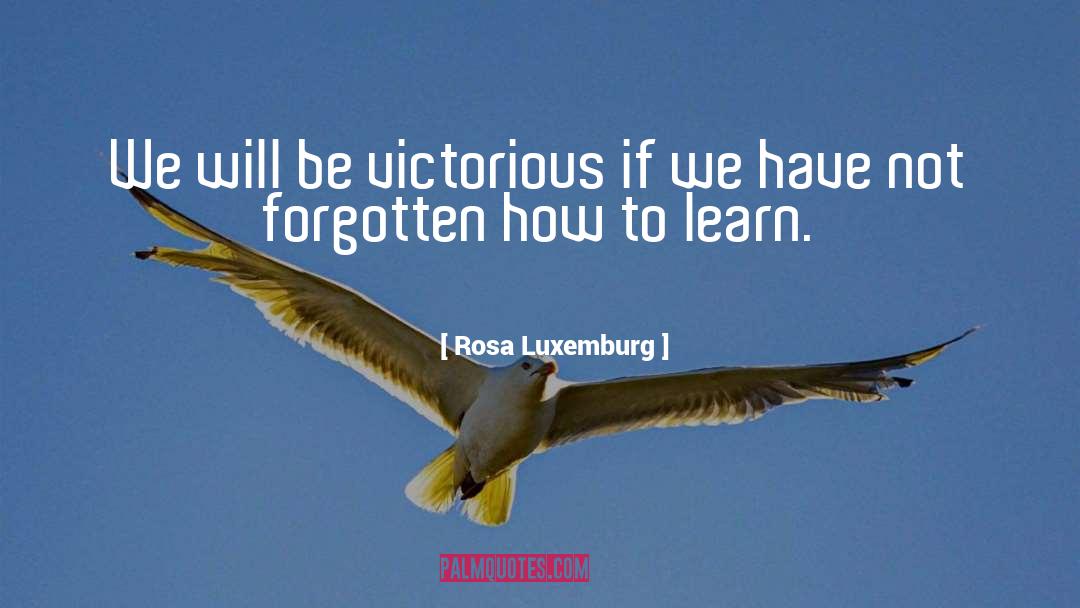 Rosa Luxemburg Quotes: We will be victorious if