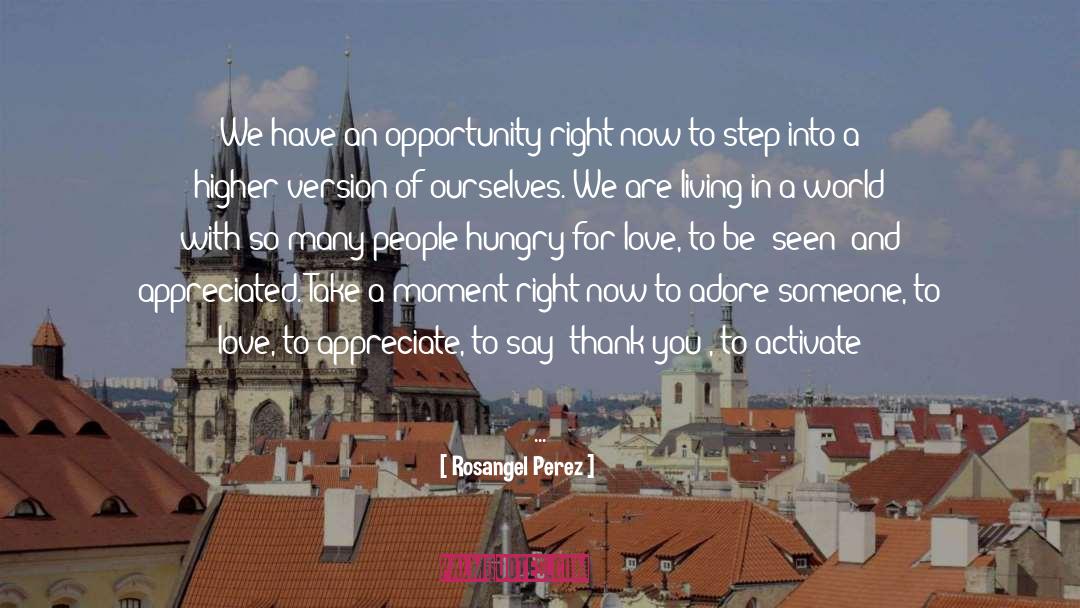 Rosangel Perez Quotes: We have an opportunity right