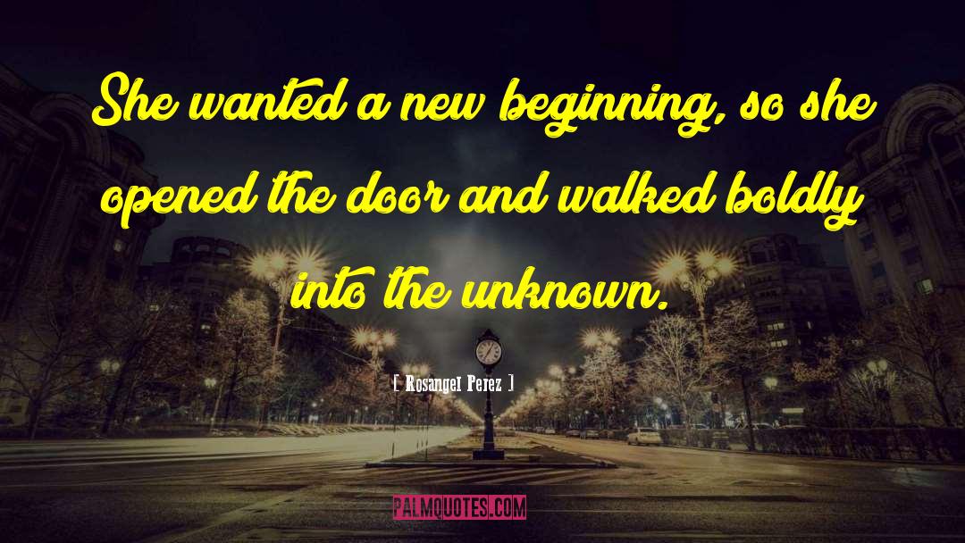 Rosangel Perez Quotes: She wanted a new beginning,